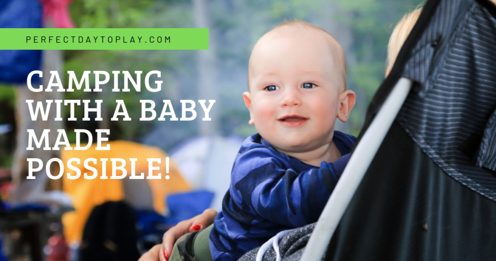 camping with a baby, outdoor and camping gear for infants - FB