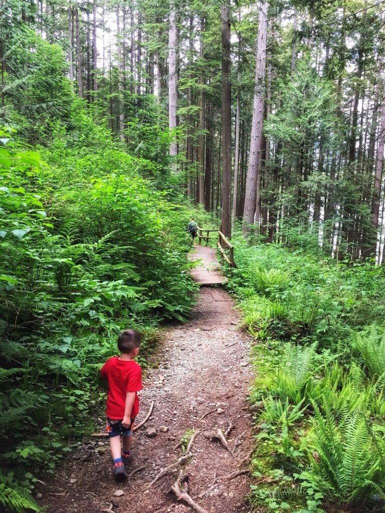 PerfectDayToPlay Devils Lake Mission British Columbia - child running along the trail
