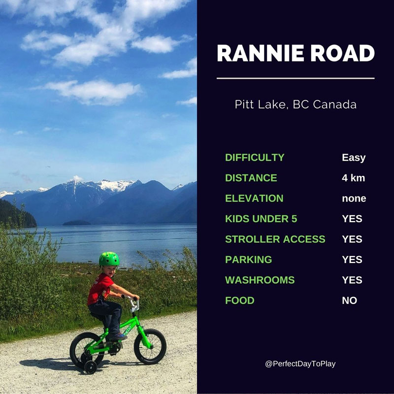 Rannie Road in Pitt Lake Ecological Reserve, near Pitt Meadows, BC - quick trail facts Grant Narrows Regional Park