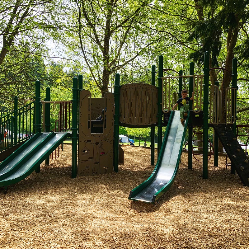 kids playground at Belcarra Regional Park
