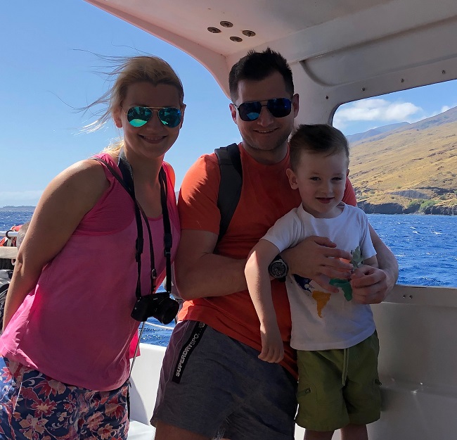 PerfectDayToPlay family on a boat ocean travel available for brand collaboration