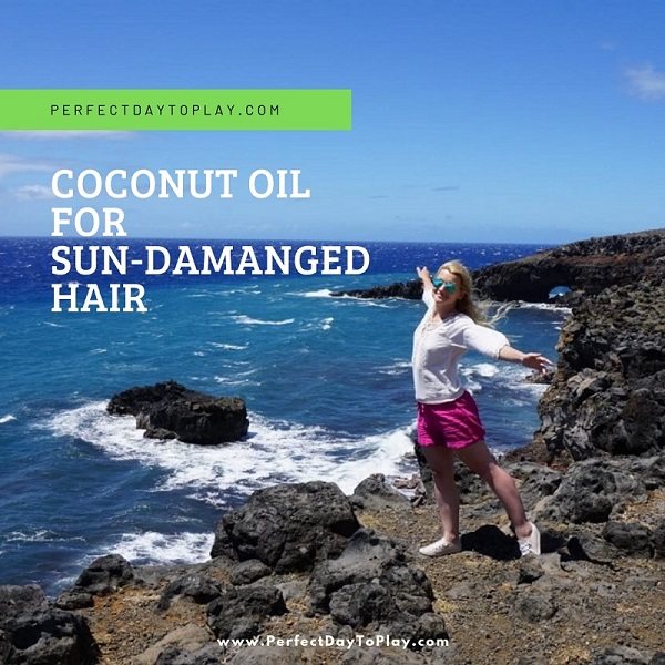 How To Save Sun-Damaged Hair With Coconut Oil After Beach Vacation