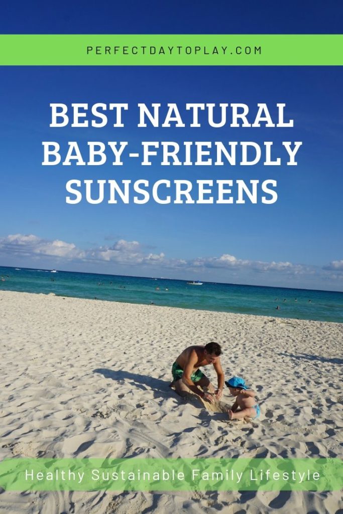 Best natural baby-friendly sunscreens Pinterest Pin