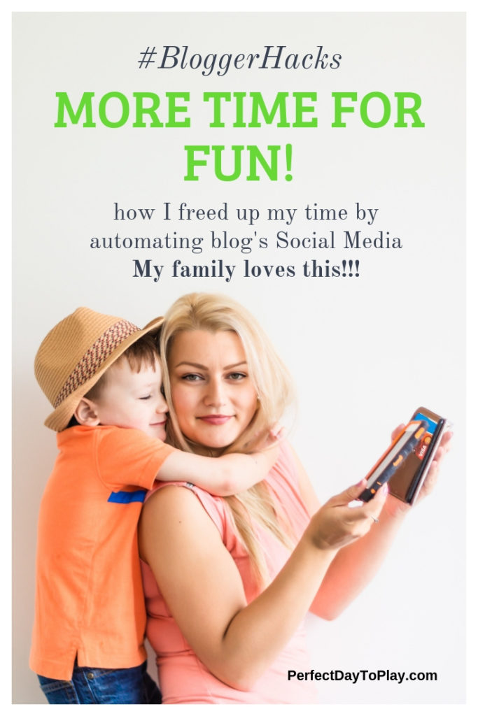 More Time For Fun - Social Media Automation #BloggerHack pinterest pin