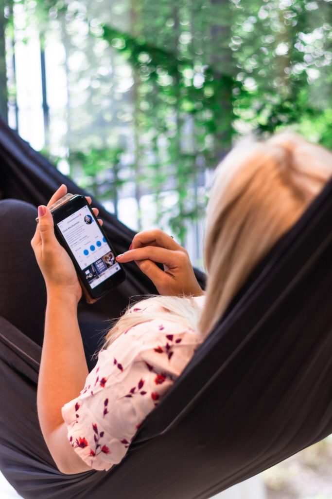 More Time For Fun - Social Media Automation #BloggerHack Alexandra in hammock