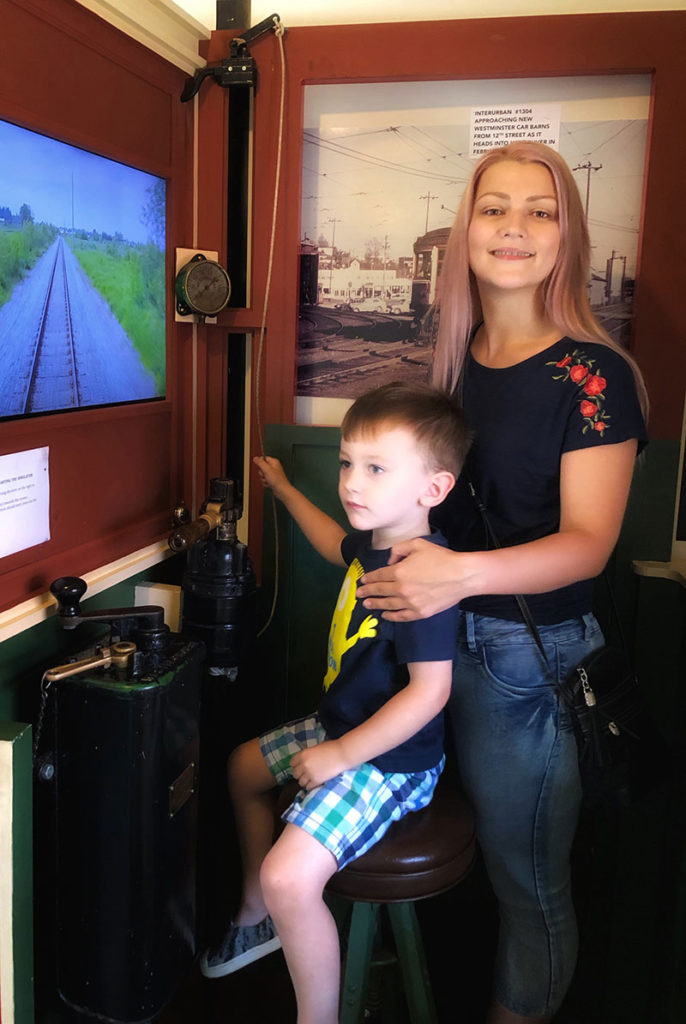 virtual train operation experience at the Surrey Railway museum