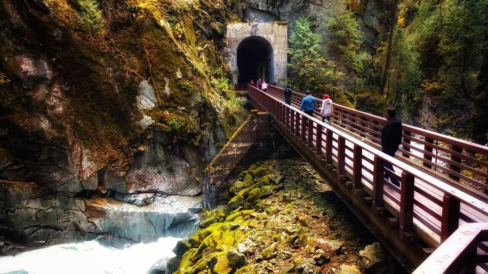 Othello Tunnels near Hope BC - attractions to see on Vancouver to Kelowna road trip