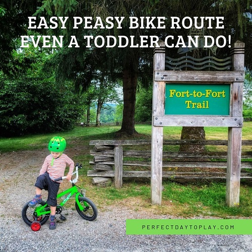Fort to Fort – Fun & Easy Bike Trail Near Langley Even a Toddler Can Do!