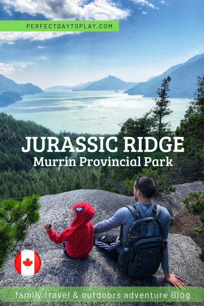 View of Howe Sound from Jurassic Ridge trail at Murrin Provincial Park Pinterest PIN - PerfectDayToPlay