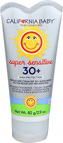California Baby Sunscreen Lotion - chemicals free natural sunscreen