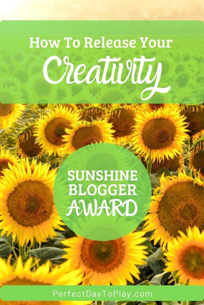Sunshine Blogger Award - How To Release Your Creativity - Pinterest REPIN