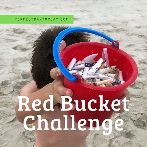 Red Bucket Challenge - Ocean Beach Cleanup Action - Cigarette Pollution feature