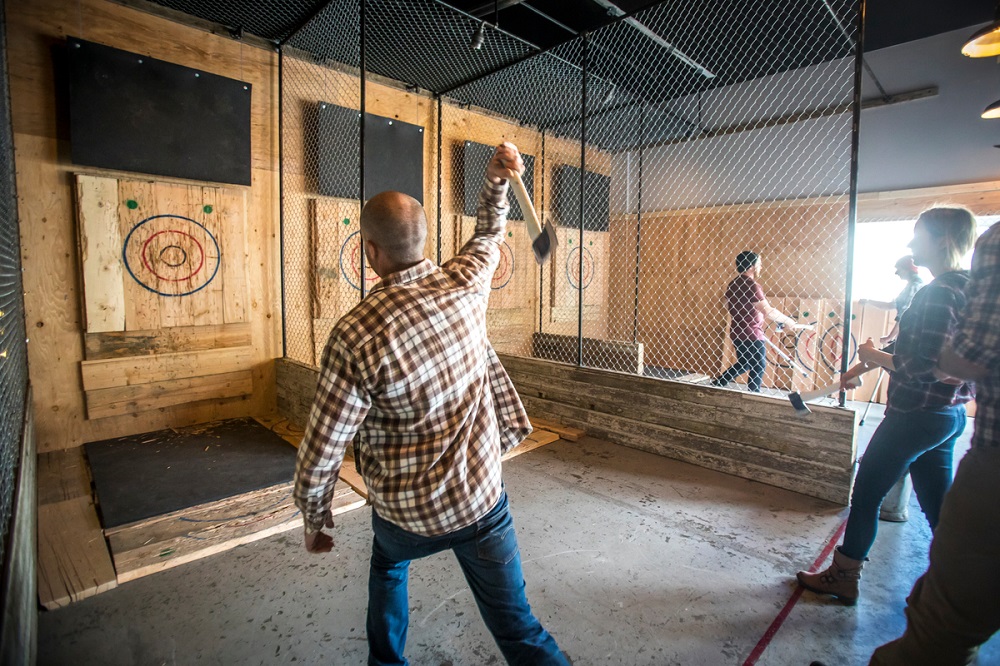 Things to do in Whistler Canada and winter activities - Forged Axe Throwing