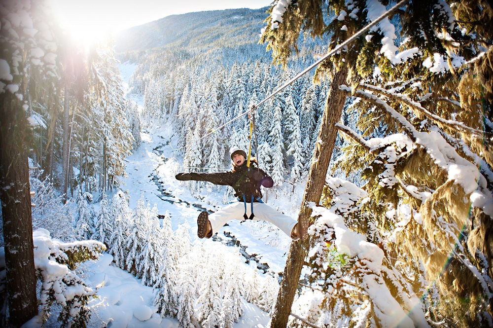 Ziplining - photo by Tourism Whistler
