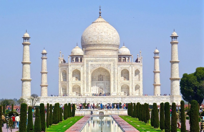 The famous Taj Mahal - UNESCO World Heritage - places to see in India