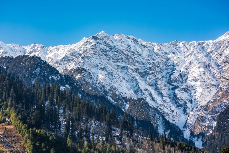 Himalayas as seen from Manali - places to visit in India 
