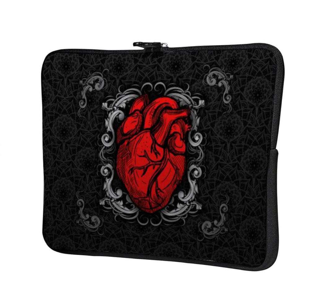 st valentines gift idea heart gothic laptop bag product Etsy