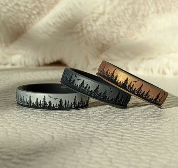 ring with mountains for men gift product etsy