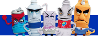 Return-It Depot plush puppets award for green action of recycling drinkable containers