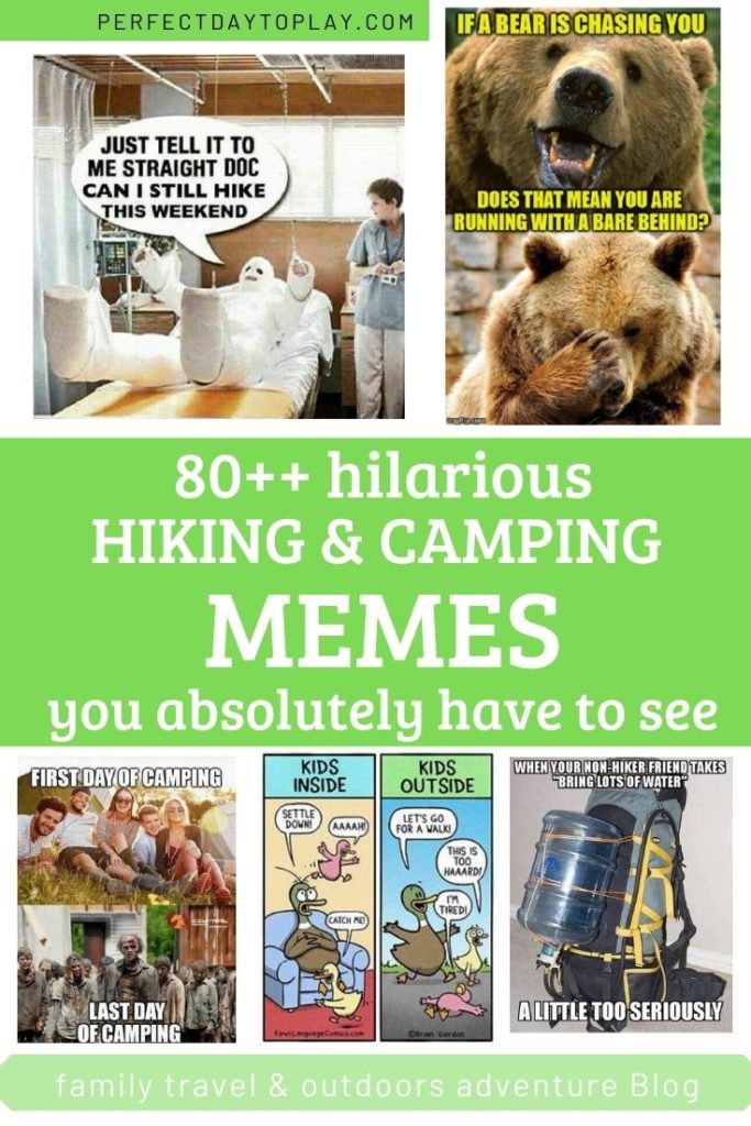 Hiking meme, outdoor meme, camping meme, jokes, cartoons, quotes, comics Pinterest Pin