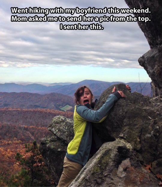 Hiking Meme, hiking joke, funny hiking quote