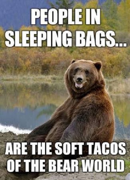 camping Meme, camping joke, funny camping quote, backpacking Meme, backpacking joke, funny backpacking quote