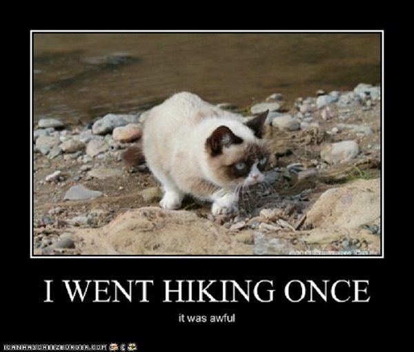 Hiking Meme, hiking joke, funny hiking quote