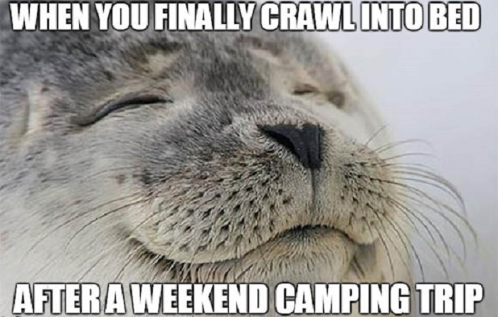 camping Meme, camping joke, funny camping quote, backpacking Meme, backpacking joke, funny backpacking quote