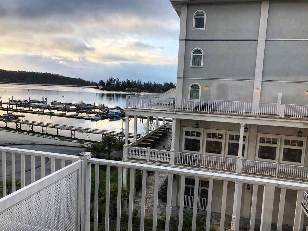 Best place to stay in Sooke - beautiful view from the hotel room window