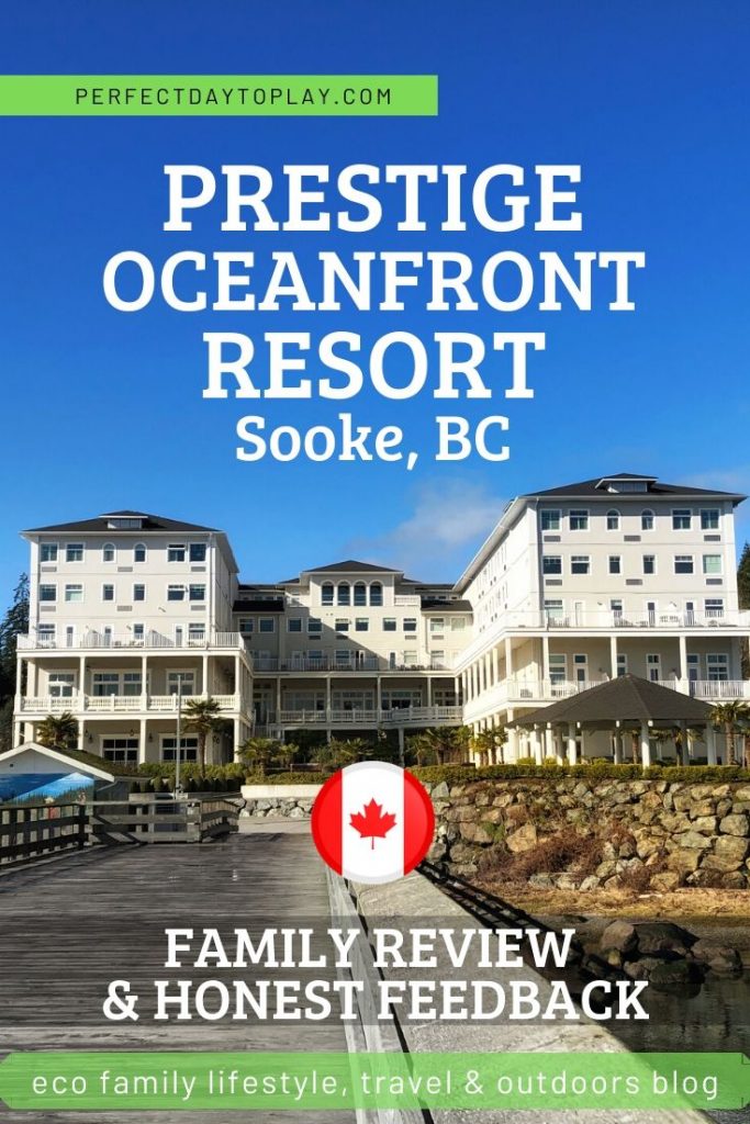 Prestige Oceanfront Resort Review - places to stay in Sooke BC - where to stay on Vancouver Island - Pinterest Pin