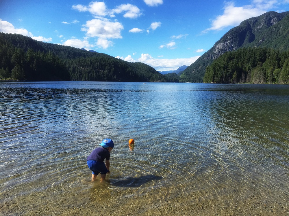 Buntzen Lake - hiking in Anmore near Coquitlam, British Columbia