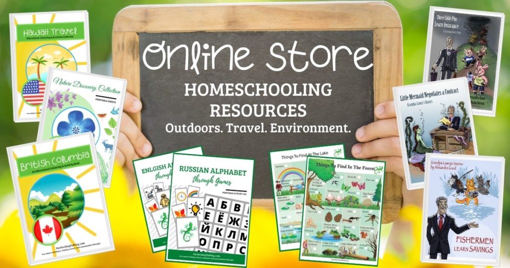 PerfectDayToPlay online store homeschooling resources for parents, kids, toddlers, preschoolers, kindergarten, travel, outdoors, environment