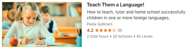 online course: Teach Them a Language! - homeschool and teach kids foreign languages