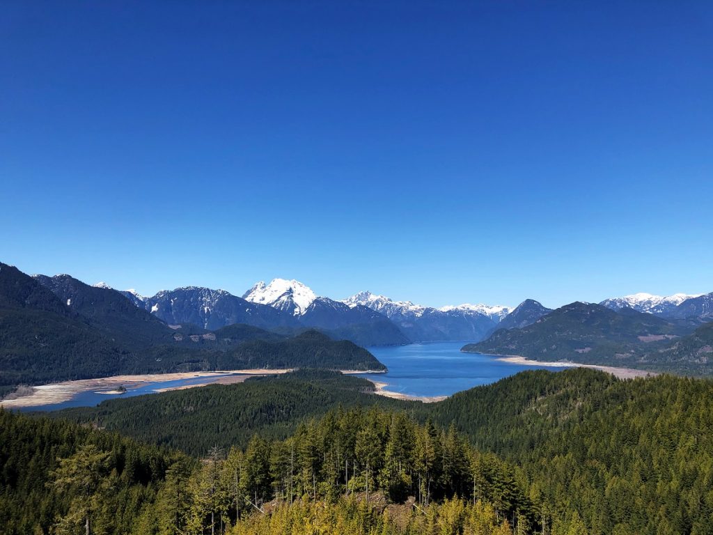 Stave Lake as seen from Hunter Trail in Mission, BC - British Columbia
