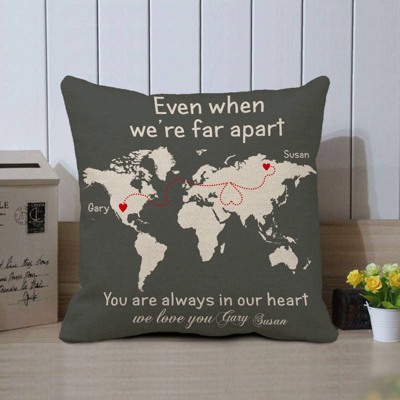world map pillowcase - creative mother's day gift idea