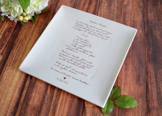 personalized recipe plate - creative mother's day gift idea