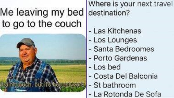 places to travel around the house