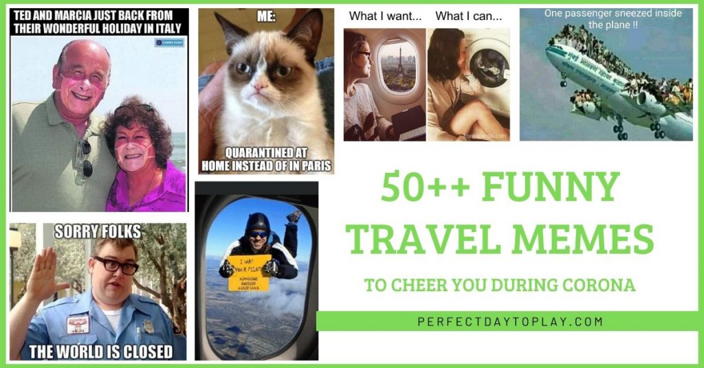 travel memes, travel jokes, funny quotes about travel during covid19 global coronavirus pandemic - facebook