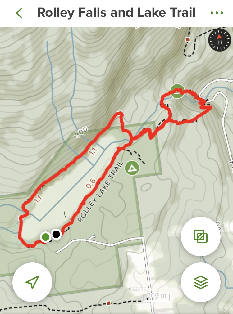 Rolley Lake trail map