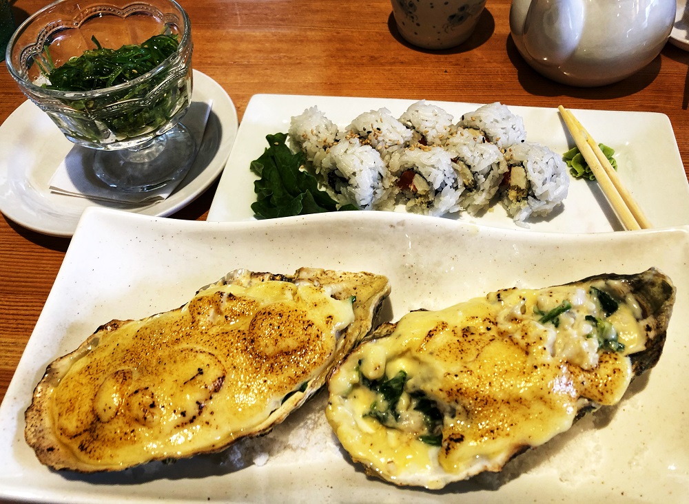 Oyster Motoyaki at Arigato sushi Restaurant - places to eat in Kamloops