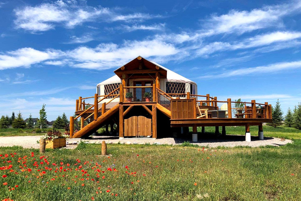 glamping spot in Somers, Montana