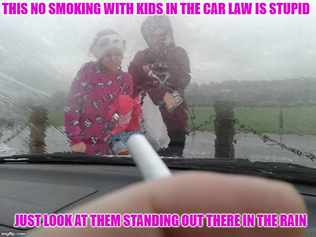 smoking in the car funny meme