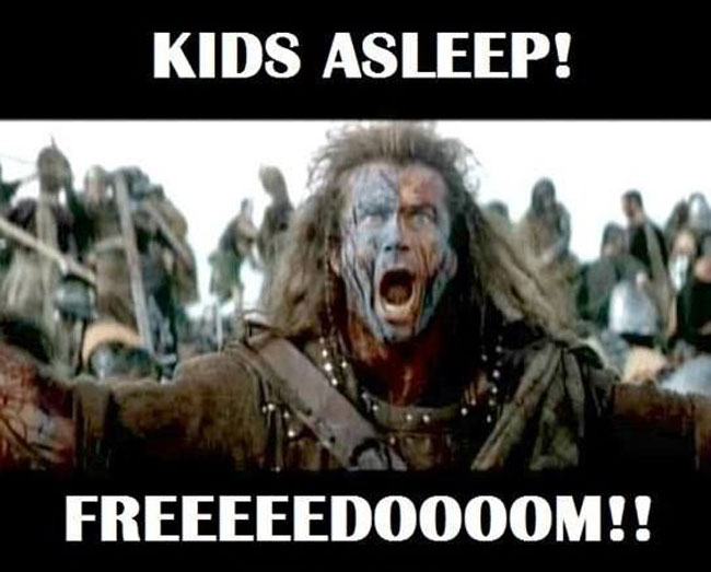 kids fell asleep freedom funny joke