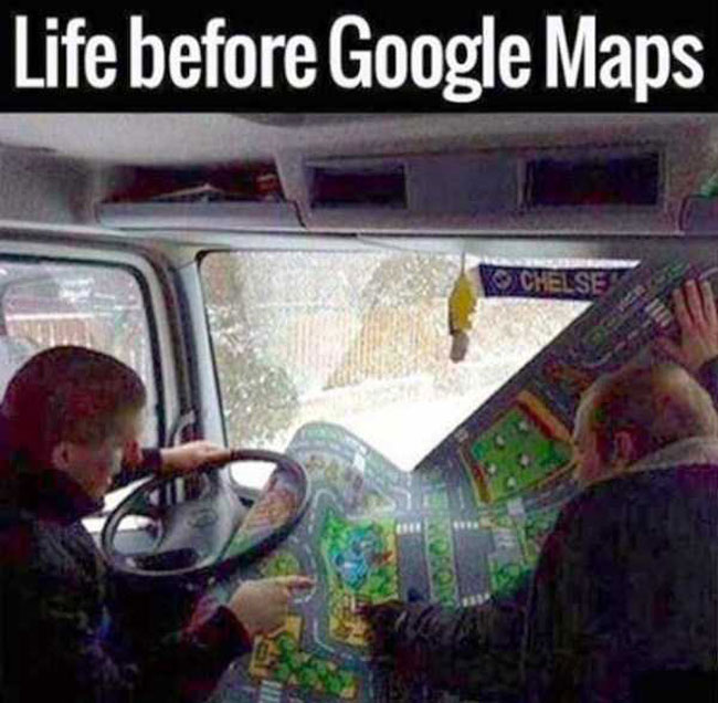 road trip google maps meme