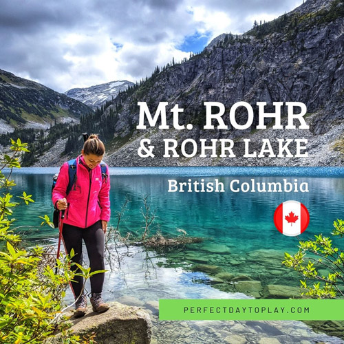 Mt Rohr and Rohr Lake hike - hiking trails near Pemberton British Columbia Canada - feature