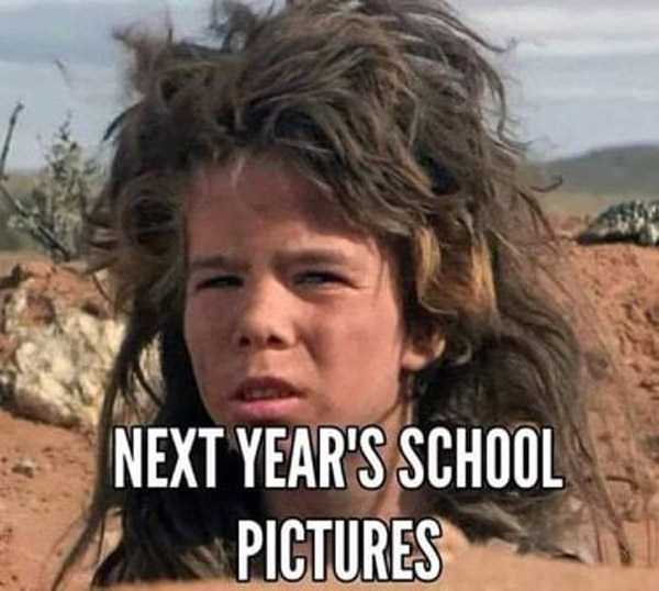 school picture meme - after quarantine home with kids