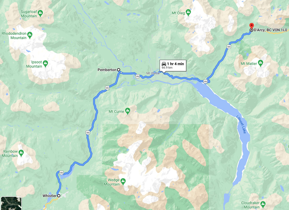 Mount Rohr and Rohr Lake trailhead directions and parking map