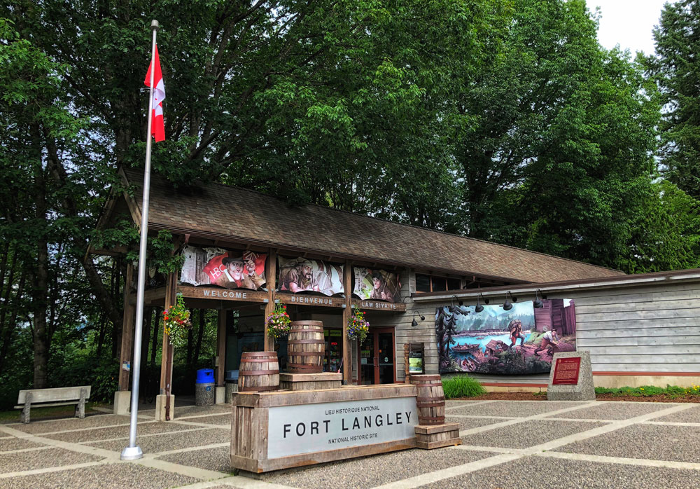 Historic fort langley site entrance - tourist attraction and things to do near Vancouver