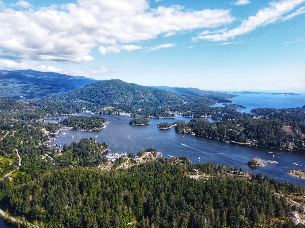 The view of Pender Harbour, and its dozens of islands - Madeira Park, BC