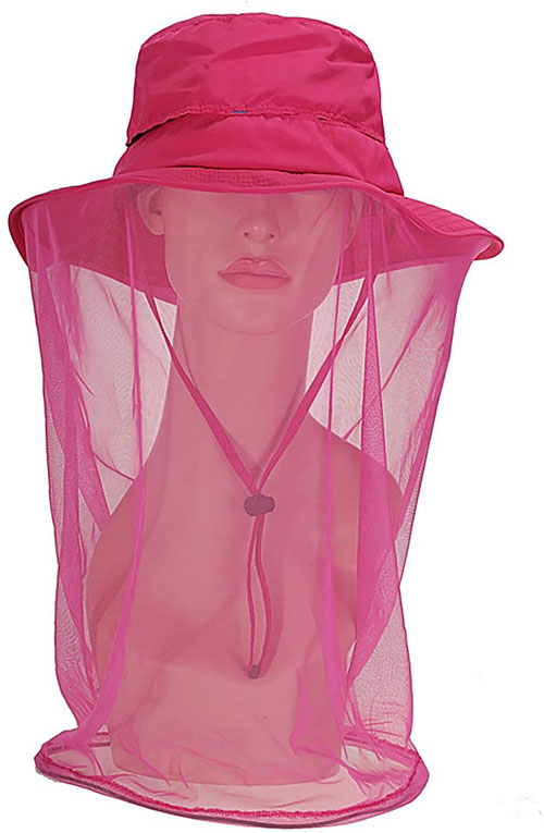 product hiker hat with net pink